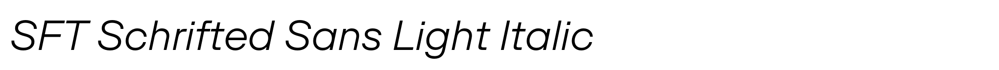 SFT Schrifted Sans Light Italic image